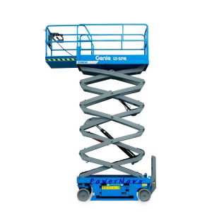 Elevadores de tijera hidráulicos GS-1932 usados 6-8m plataforma elevadora de tijera manual remolcable para trabajo aéreo